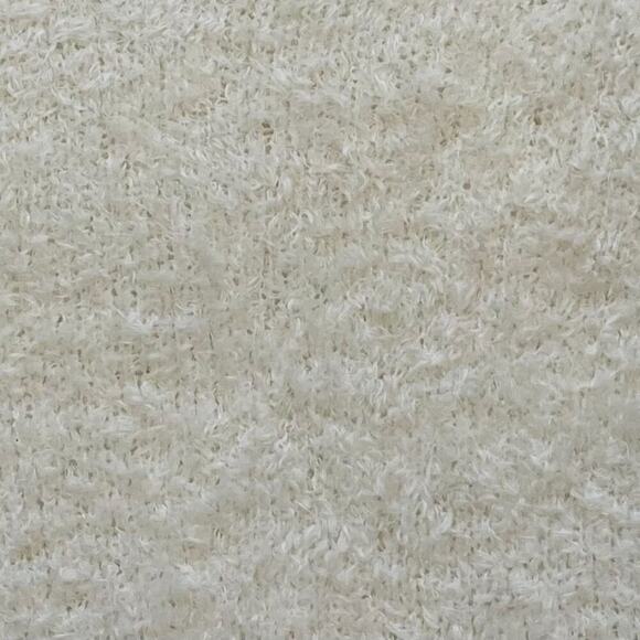 Lou & Grey Ivory Fuzzy Boatneck Wool Blend Long Sleeve Oversized Sweater, XS - Picture 4 of 9